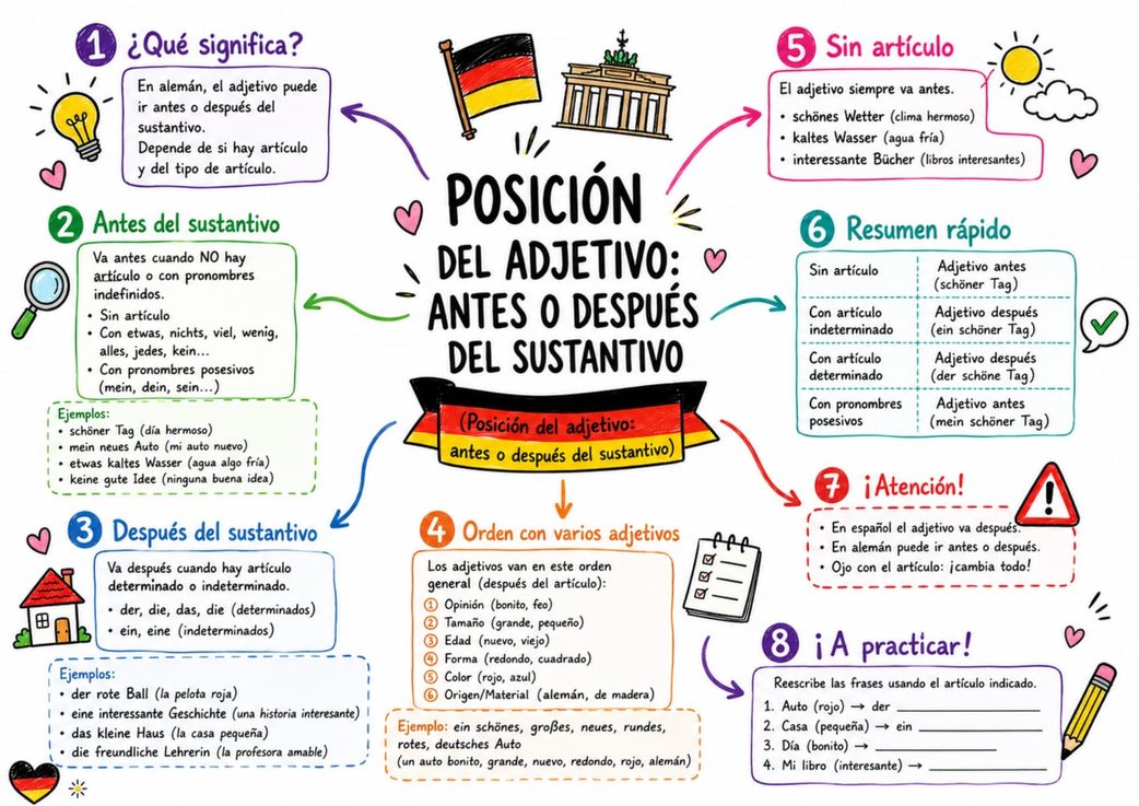 Mapa mental de alemán